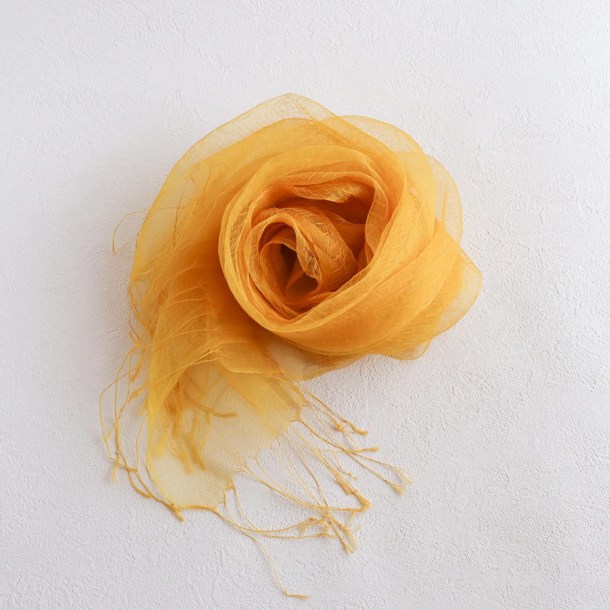 草木染めストール(サニーオレンジ) | 2枚目