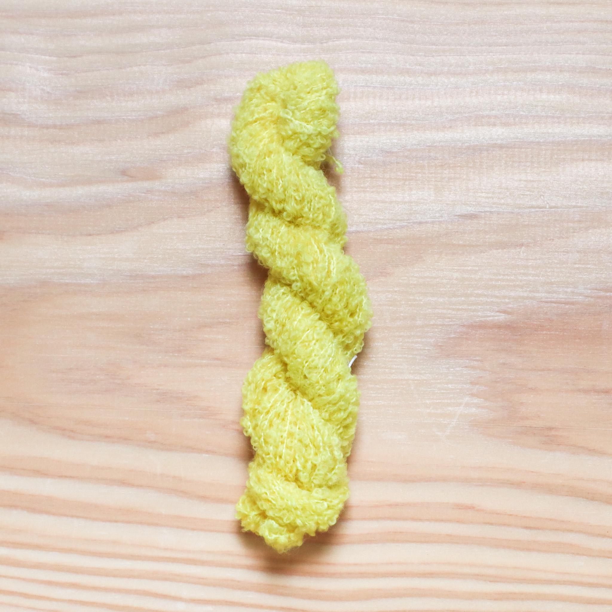 あみどきyarn -bouclé- はちみつレモネード ミニカセ(10g)