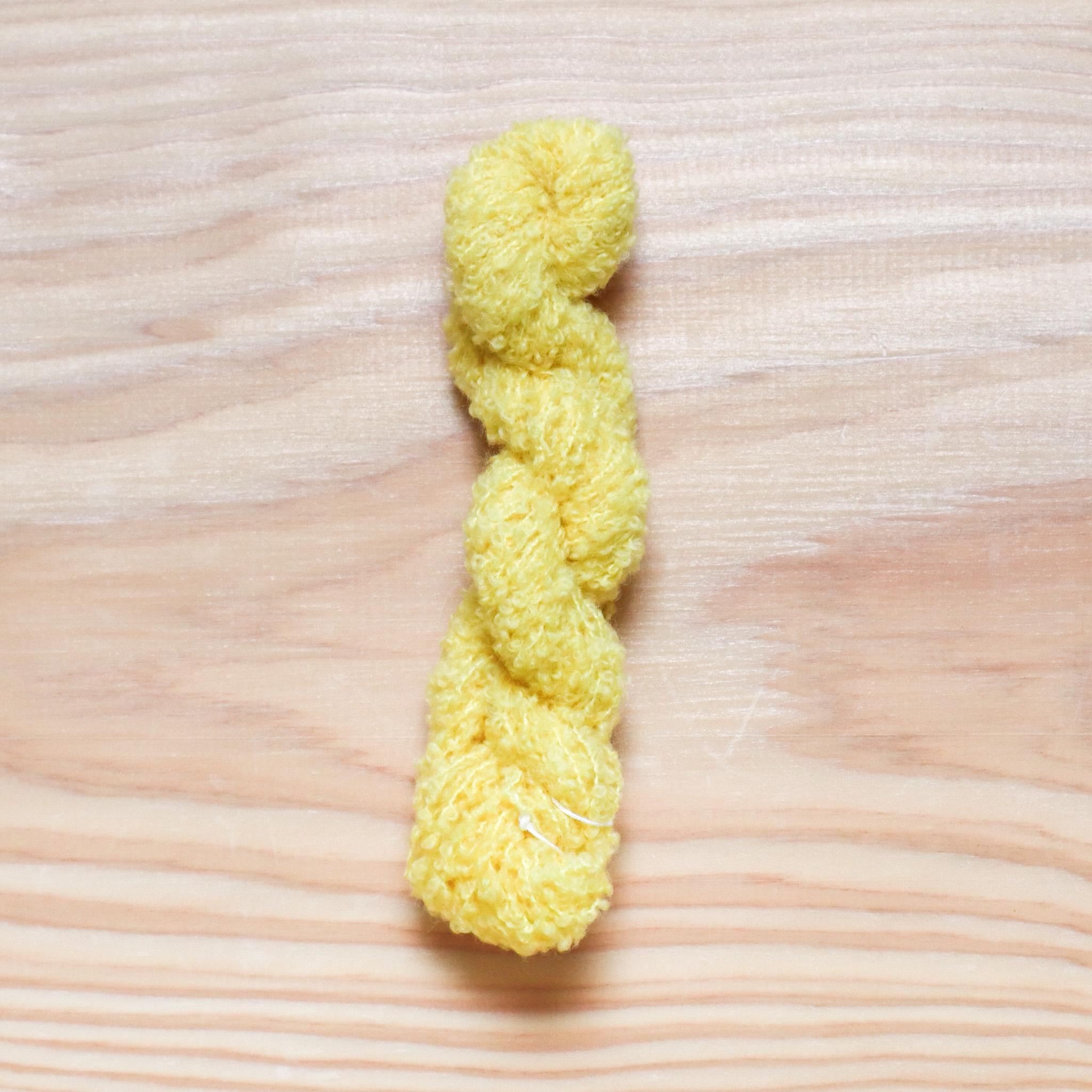 あみどきyarn -bouclé- ふわふわカスタード ミニカセ(10g)